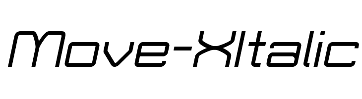 Move-X Italic Font