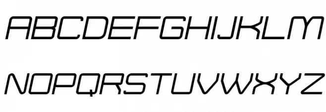 Move-X Italic خط أحرف كبيرة