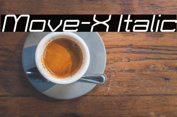 Move-X Italic Font examples