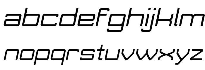 Move-X Italic Font LOWERCASE