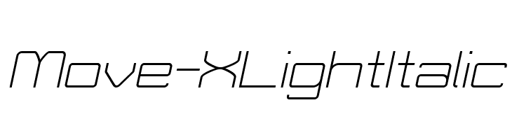 Move-X Light Italic  Fuentes Gratis Descargar