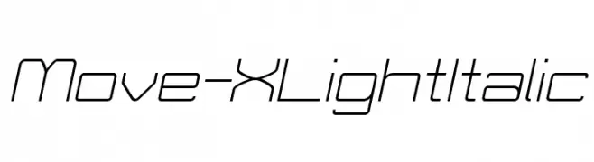 Move-X Light Italic  Fuentes Gratis Descargar