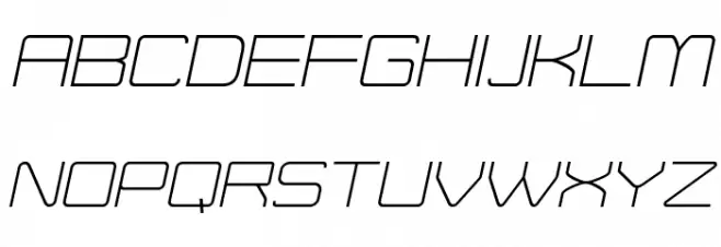 Move-X Light Italic フォント 大文字