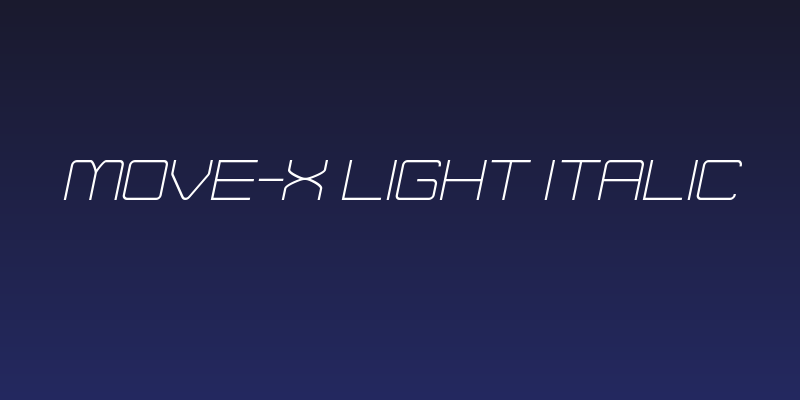 Move-X Light Italic Social Header