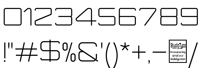 Move-X Light フォント その他の文字