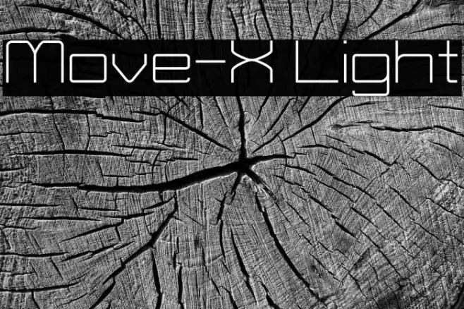 Move-X Light Font examples