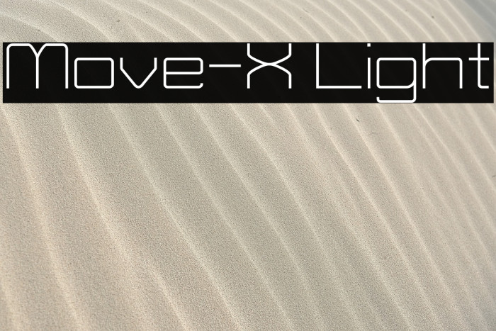 Move-X Light フォント examples