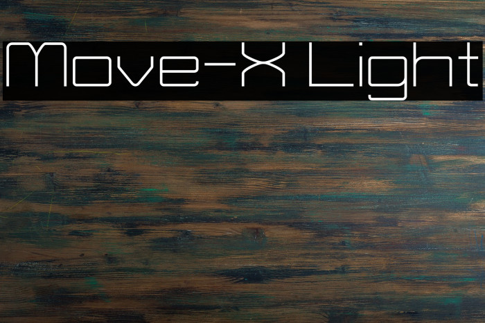 Move-X Light フォント examples