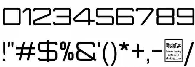 Move-X Font OTHER CHARS