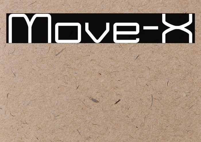 Move-X Font examples