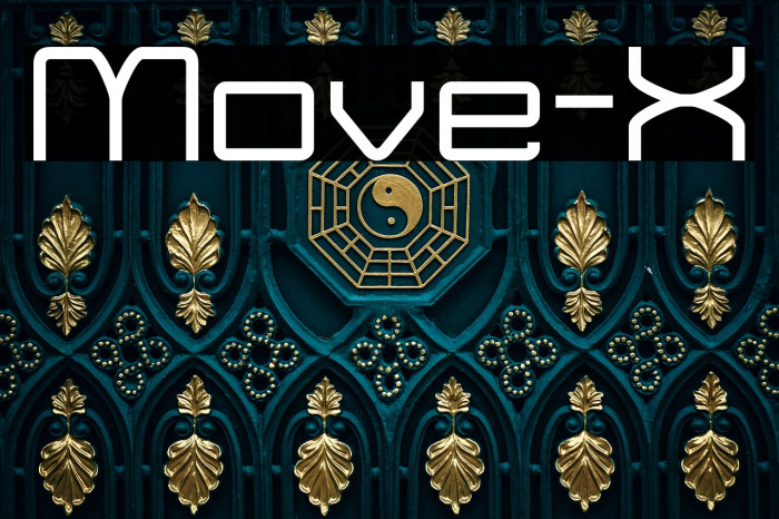 Move-X Font examples