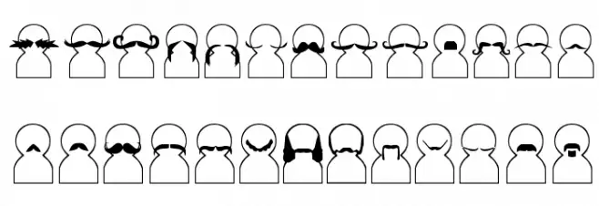 Movember Шрифта ВЕРХНИЙ
