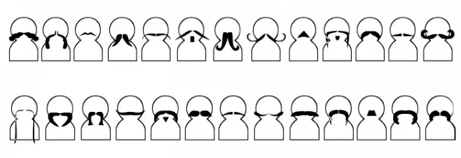 Movember خط أحرف صغيرة