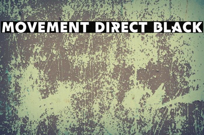 Movement Direct Black Font examples