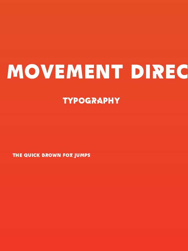 Movement Direct Black Poster