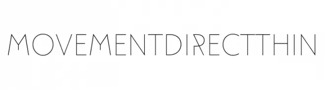 Movement Direct Thin  baixar fontes gratis