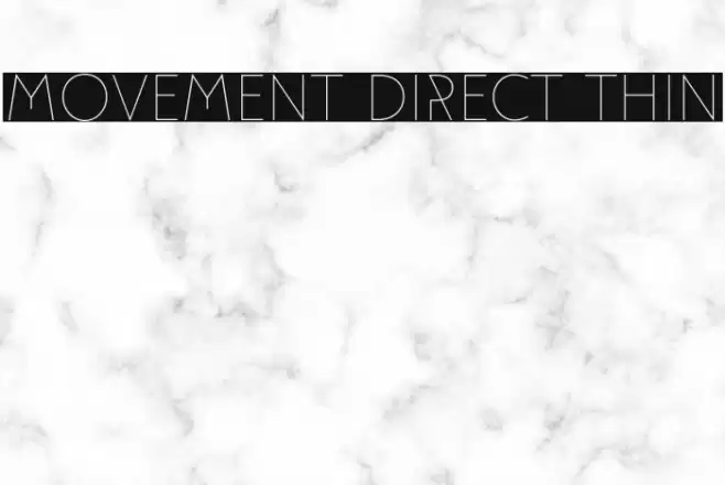 Movement Direct Thin Font examples