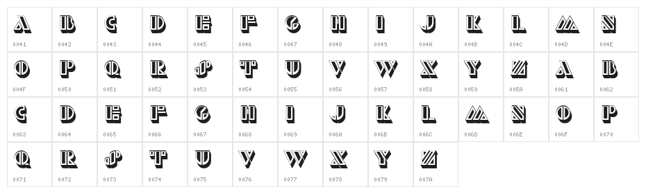 Movement Elegancy Regular Character Map