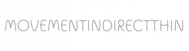 Movement Indirect Thin  baixar fontes gratis