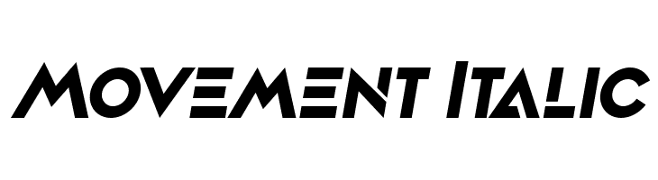 Movement Italic  لخطوط تنزيل