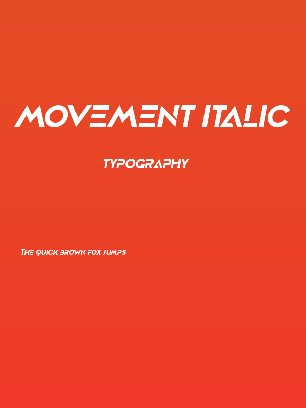 Movement Italic Poster