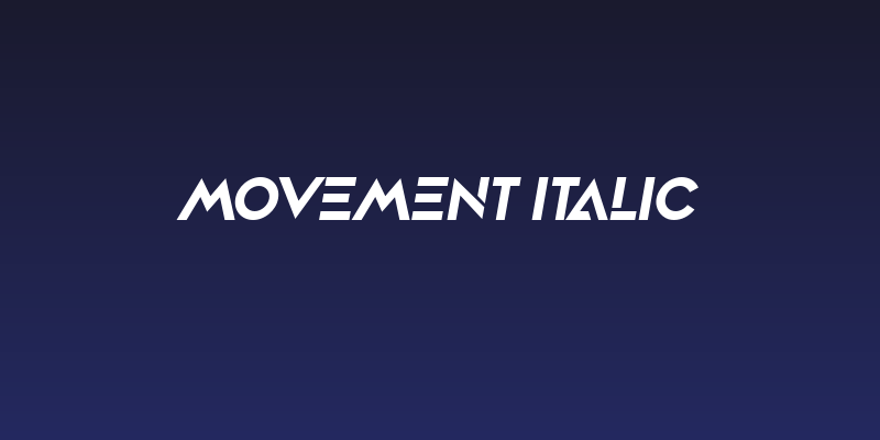 Movement Italic Social Header