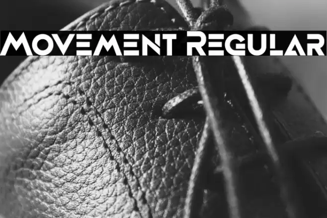 Movement Regular Font examples