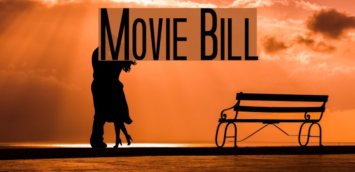 Movie Bill Font examples