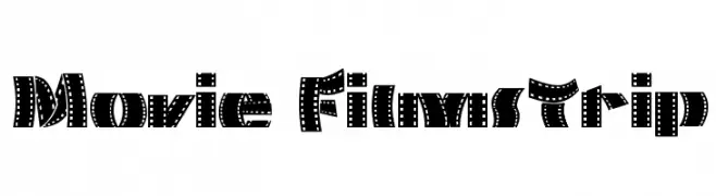 Movie Filmstrip  नि: शुल्क फ़ॉन्ट्स डाउनलोड