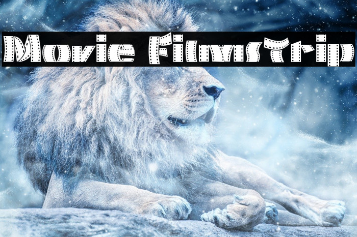 Movie Filmstrip Font examples