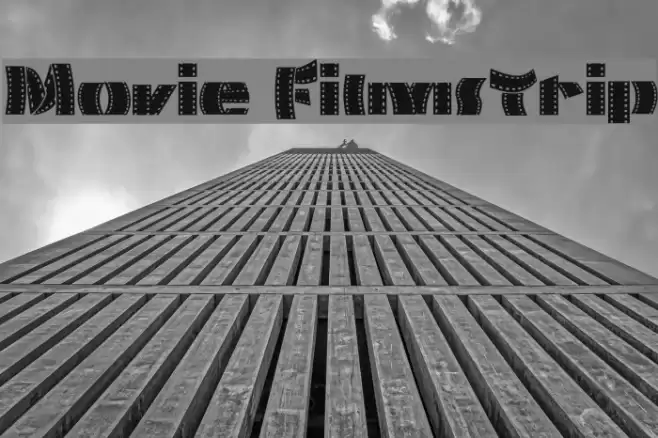 Movie Filmstrip Font examples