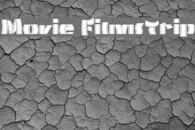 Movie Filmstrip Font examples