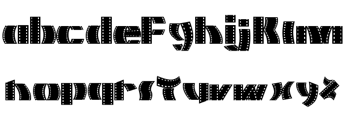 Movie Filmstrip Font LOWERCASE