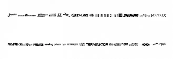 Movie Gallery خط أحرف صغيرة