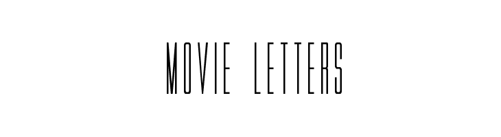 Movie Letters  免费字体下载