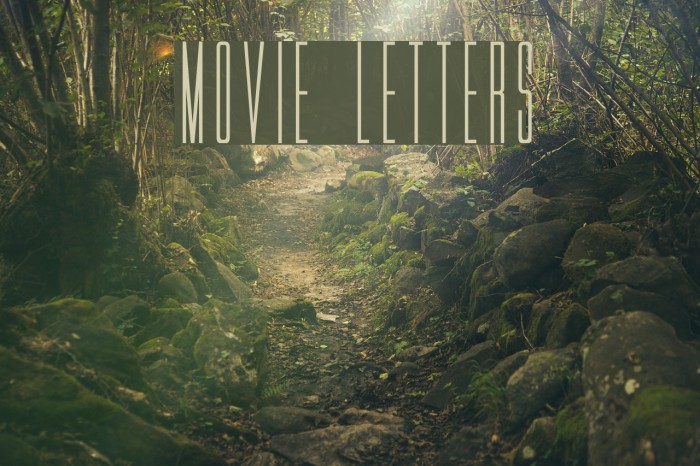 Movie Letters Font examples
