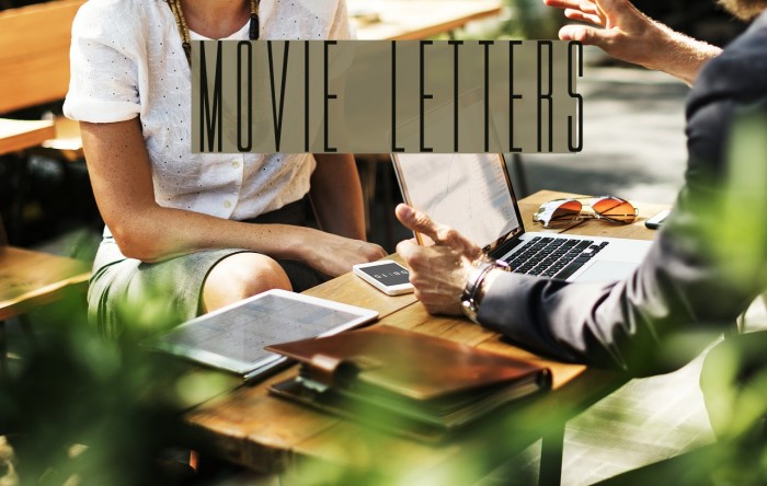Movie Letters Font examples