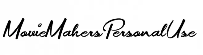 Movie Makers Personal Use  تنزيل الخطوط