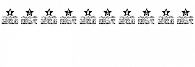 Movie Makers Personal Use Font OTHER CHARS