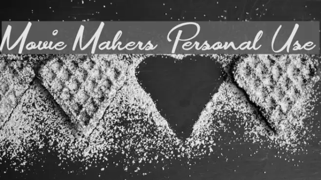 Movie Makers Personal Use Font examples