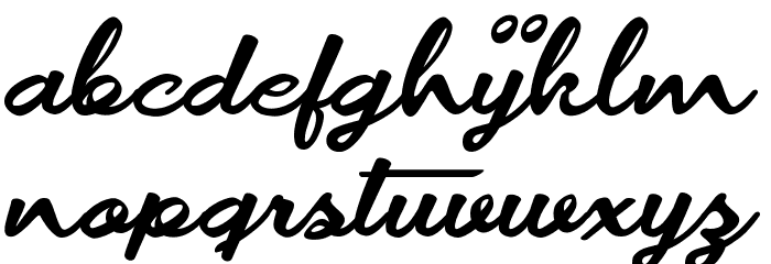 Movie Makers Personal Use Font LOWERCASE