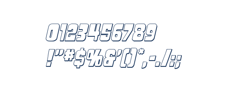 Movie Monster 3D Italic Other Characters