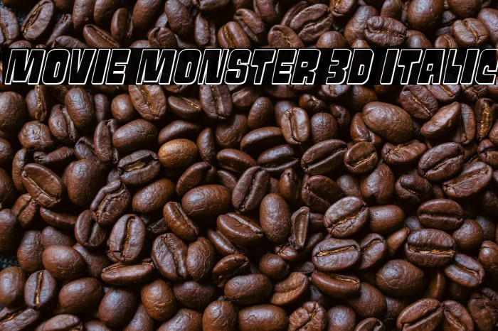 Movie Monster 3D Italic Example 1