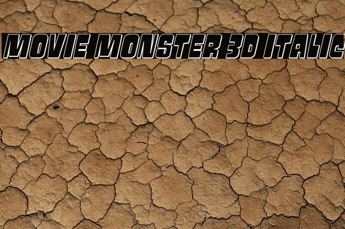 Movie Monster 3D Italic Example 2