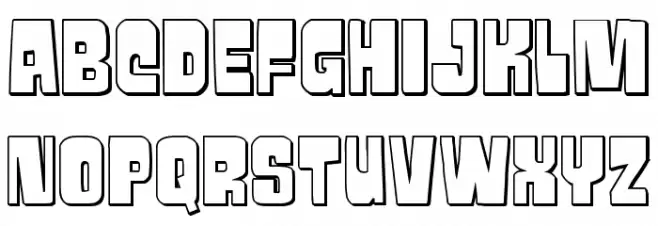 Movie Monster 3D Font UPPERCASE