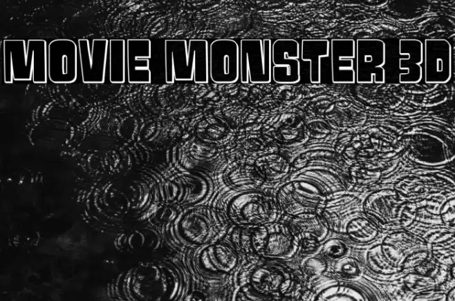 Movie Monster 3D Font examples