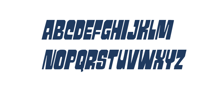 Movie Monster Condensed Italic Lowercase