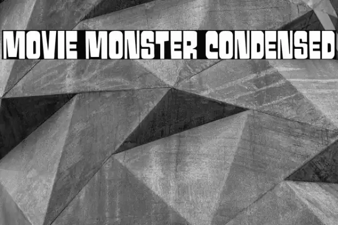 Movie Monster Condensed Font examples
