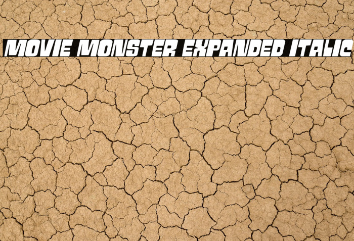 Movie Monster Expanded Italic Example 2