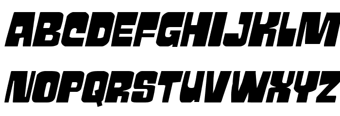 Movie Monster Expanded Italic Font LOWERCASE